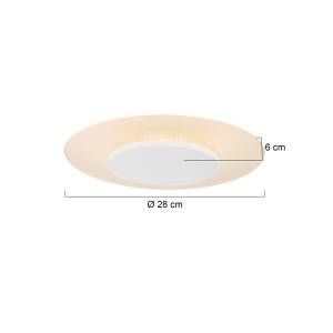 Deckenleuchte Lido Plexiglas / Acier - 1 ampoule - Diamètre : 28 cm