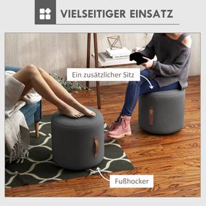 Hocker 838-412V00CG Grau - Textil - 48 x 45 x 48 cm