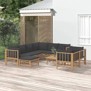 Garten-Lounge-Set 3028492-25 (10-teilig) Braun - Dunkelgrau - Grau