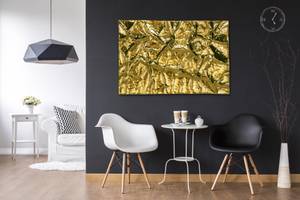 Metallbild Goldenes Versteck Gold - Metall - 120 x 82 x 5 cm