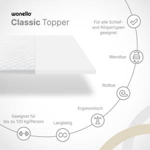 Matratzen Topper Classic Komfortschaum 140 x 220 cm