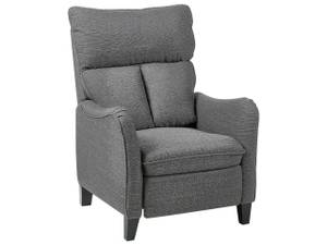 Fauteuil de relaxation ROYSTON Noir - Gris - Textile - 68 x 108 x 73 cm