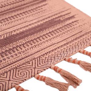 LOOMY tapis enfant style bohème Marron - Rose foncé - Fibres naturelles - Textile - 100 x 5 x 150 cm