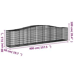 Gabionenkorb 3017642-28 (6er Set) 400 x 100 cm