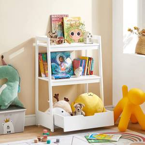 SoBuy KMB54-W Étagère Enfant, Étagère à Jouets, Étagère à Livres, Étagère  de Rangement pour Livres