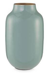 Ovale Vase Metall I Blau - Metall - 18 x 30 x 18 cm
