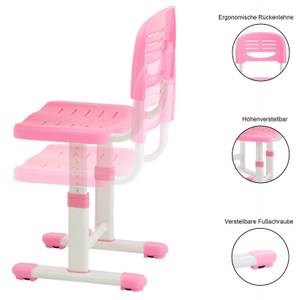 Kinderschreibtischset TUTTO Pink - Holzwerkstoff - 65 x 54 x 47 cm