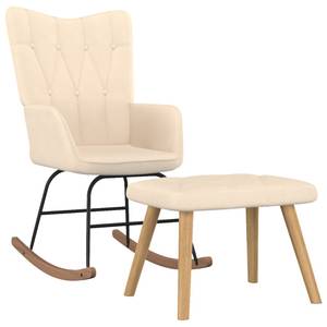 Chaise à bascule avec tabouret 3010050-2 Crème