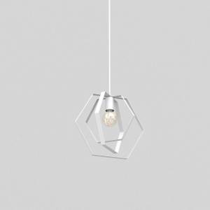 Lampe à suspension HELIN Blanc - Métal - 35 x 120 x 35 cm