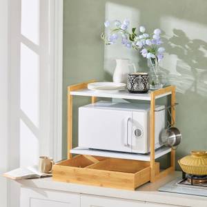 SoBuy® FRG092-W Étagères micro ondes de cuisine Mini-étagère Four