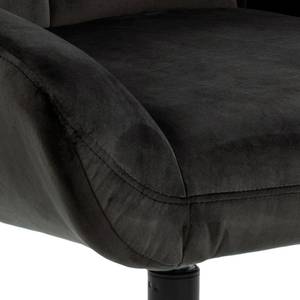 Fauteuil Pralar Imitation chêne marron-noir