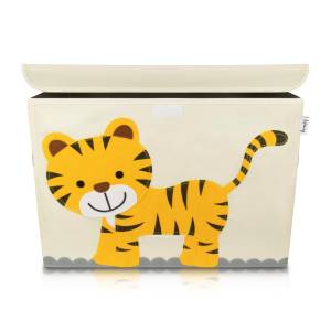 Lifeney Aufbewahrungsbox Kinder Tiger Kunststoff - 36 x 51 x 4 cm