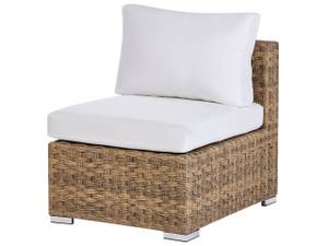 Lounge Set XXL 7-tlg Braun - Cremeweiß - Weiß