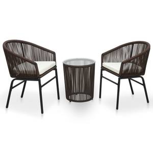 Bistro-Set-k10 ( 3-tlg ) Braun