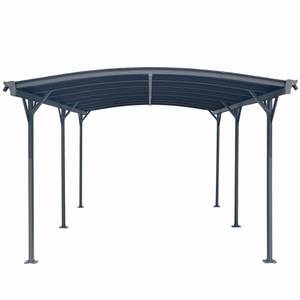 Design Carport FALO - Anthrazit Grau - Metall - 300 x 240 x 505 cm