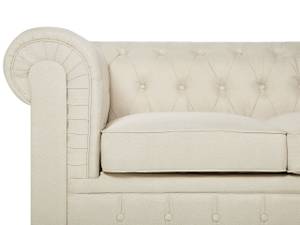 Canapé 3 places CHESTERFIELD Beige - 202 x 70 x 75 cm