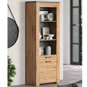 Vitrinenschrank Follow Beige - Holzwerkstoff - 40 x 199 x 73 cm