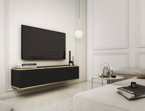 Tv lowboard ORO MDF RTV135 2D Schwarz