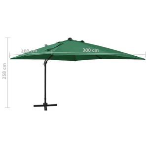 Parasol en porte-à-faux 3008768 Vert