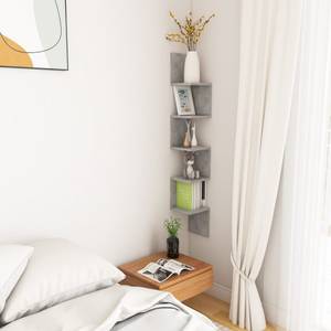 Étagère d'angle murale 3008077 Gris minéral