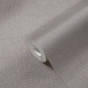 Papier peint structuré aspect textile Gris