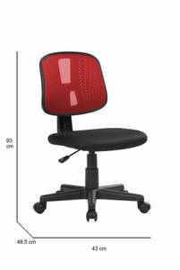 Chaise de bureau Dlazeti Rouge