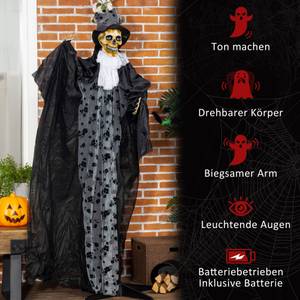 Halloween Gespenst Brä 844-522V00BK Schwarz - Textil - 18 x 183 x 110 cm