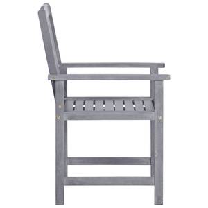 Gartenstühle 4er Set D5539 Grau - 61 x 92 x 57 cm