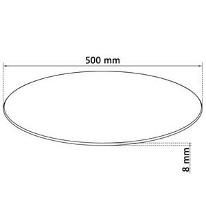 Tischplatte 3013057-1 Glas - 50 x 1 x 50 cm