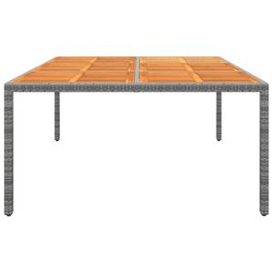 Table de jardin Gris - Polyrotin - Bois/Imitation - 200 x 75 x 200 cm