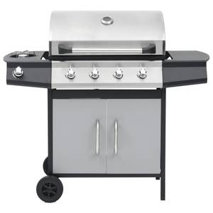 vidaXL Gasgrill 4+1 Brenner Schwarz und Metall - 55 x 107 x 122 cm