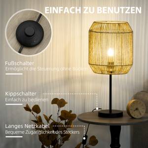 Stehlampen-Set B31-442V90BK Metall - 26 x 158 x 26 cm