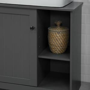 Meuble sous Vasque BZR38-DG Gris - Bois manufacturé - 60 x 60 x 30 cm