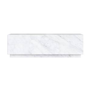 Table basse Izaé Blanc Blanc - Pierre - 100 x 26 x 60 cm