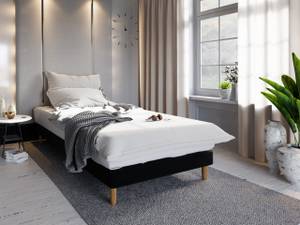 Boxspringbett KERRIO Schwarz - Breite: 80 cm