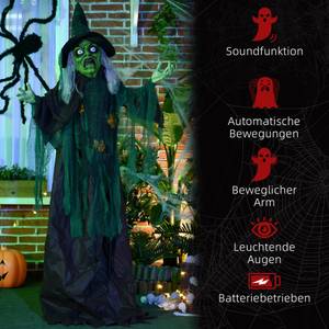 Halloween-Hexe 844-692V00GN Schwarz - Textil - 18 x 183 x 60 cm