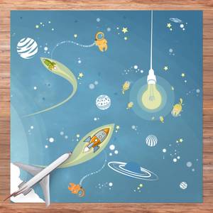 No.MW16 Buntes Weltraumtreiben 200 x 200 cm