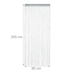 Fadenvorhang Glitzer silber Breite: 90 cm