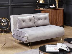 2-Sitzer Sofa VESTFOLD Gold - Grau - Hellgrau