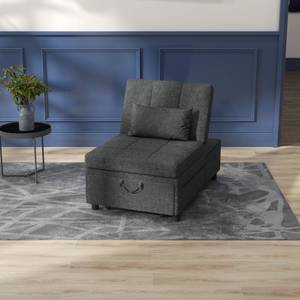 Einzel Schlafsofa 839-858V00GY Grau - Textil - 104 x 81 x 66 cm