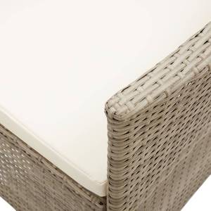 Gartenstuhl 3001254 (2er Set) Beige - Metall - Polyrattan - 58 x 108 x 62 cm