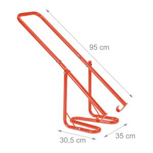 Rote Müllpresse für die Mülltonne Rot - Metall - 35 x 41 x 95 cm