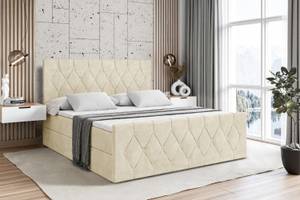 Boxspringbett VELANTO Beige - Breite: 160 cm - H4