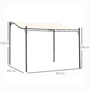 Gartenpavillon 84C-038 Metall - 297 x 250 x 297 cm