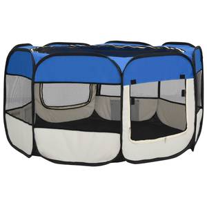 Welpenlaufstall 3005110 Blau - 125 x 61 x 125 cm