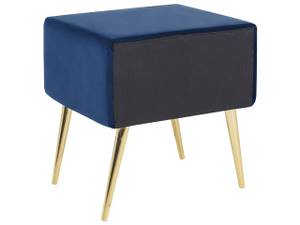 Nachttisch FLAYAT Blau - Gold - Marineblau