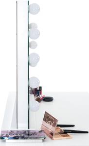 Schminkspeigel Palmdale Weiß - Kunststoff - 80 x 68 x 16 cm