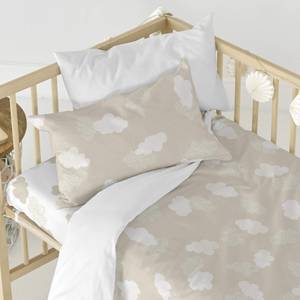 CLOUDS BEIGE BETTBEZUG-SET  BEIGE 120 x 100 cm