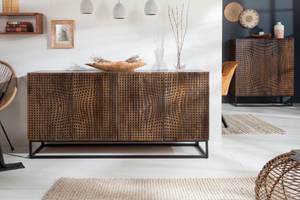 Highboard ILLUSION 100cm braun schwarz Braun - Massivholz - Holzart/Dekor - 100 x 120 x 45 cm