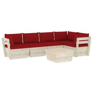 Garten-Lounge-Set (6-teilig) 3016490-14 Rot - Rotbraun